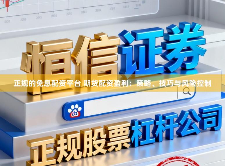 正规的免息配资平台 期货配资盈利：策略、技巧与风险控制