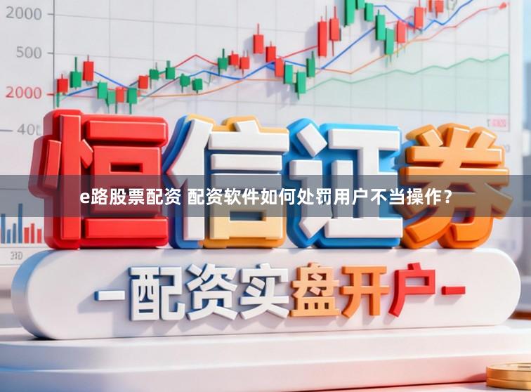 e路股票配资 配资软件如何处罚用户不当操作？